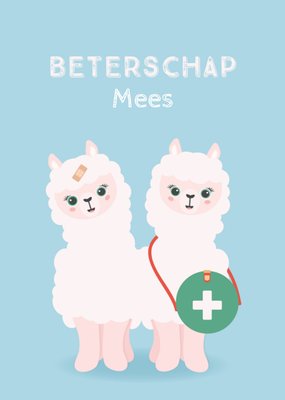 Greetz | Beterschapskaart | lama | met naam