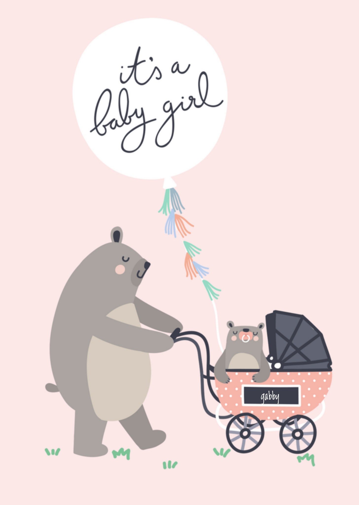 Geboortekaart illustration Greetz