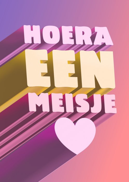 Greetz | Geboortekaart | hoera een meisje