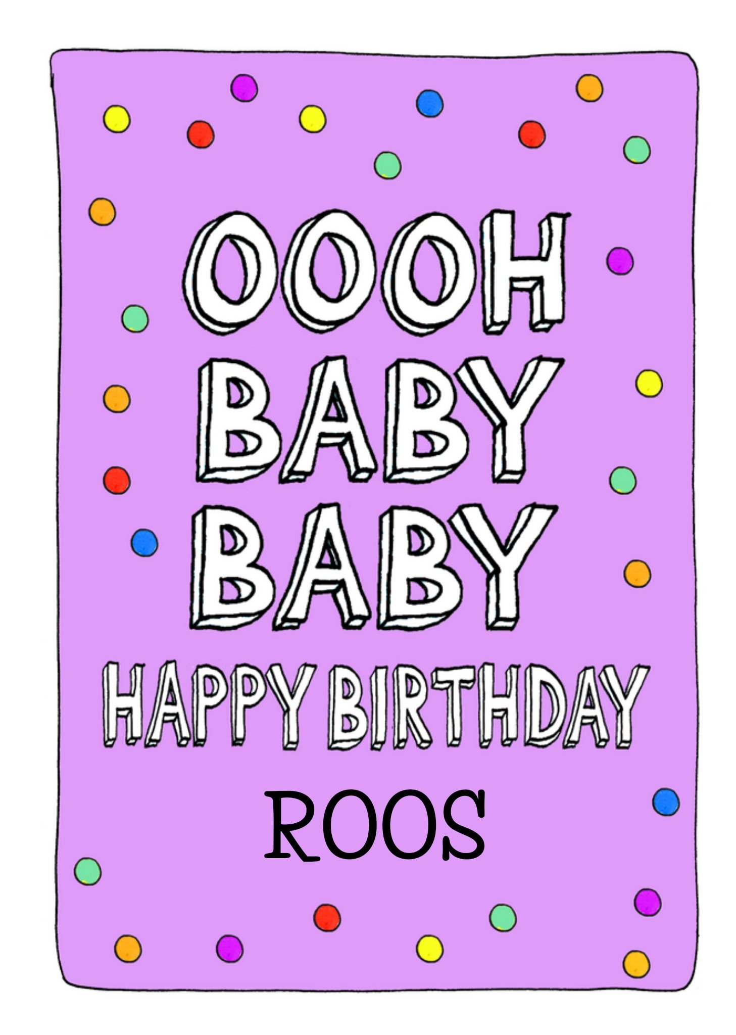 Verjaardagskaart Oooh Baby Baby Kaart Sandysign