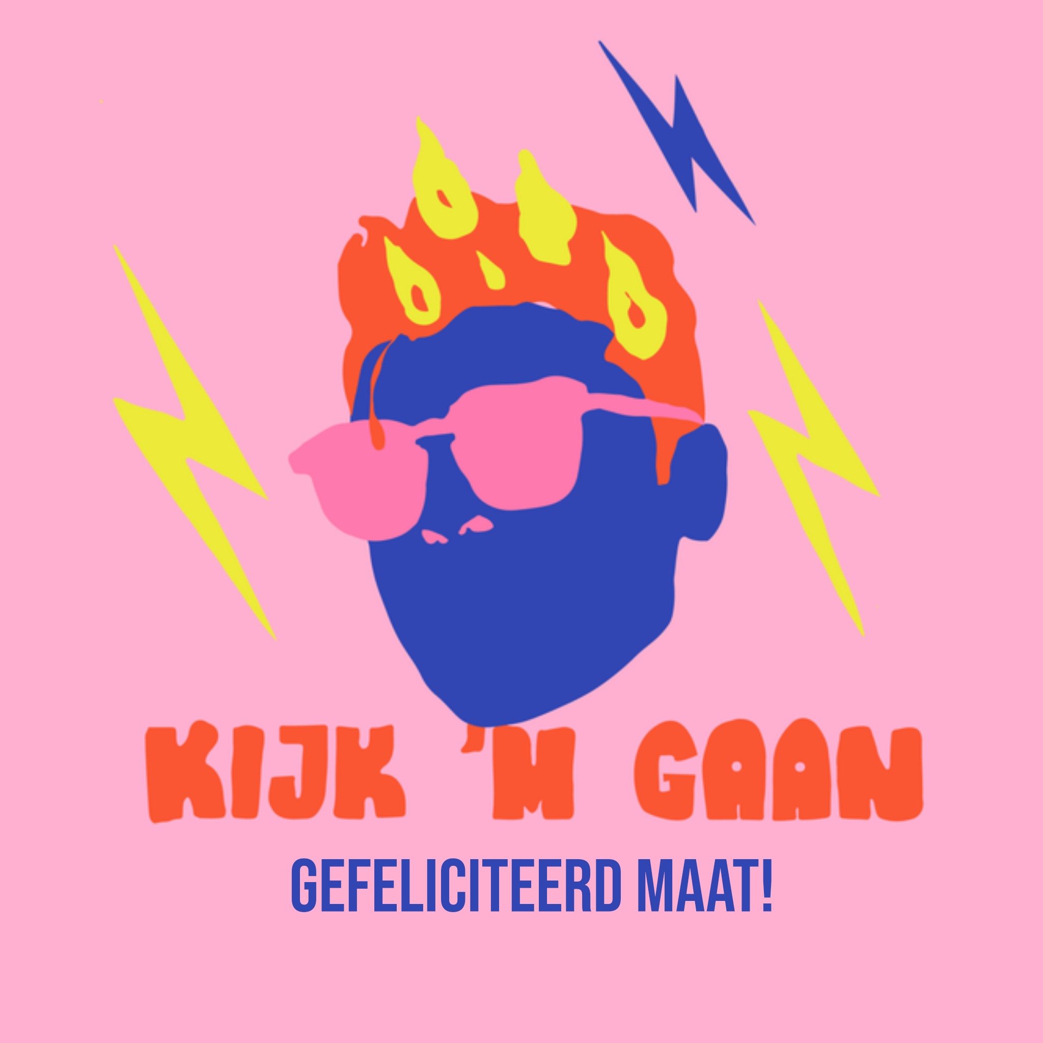Greetz Verjaardag Gefeliciteerd maat Vierkant
