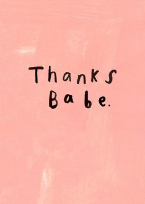 Sooshichacha | Bedankkaart | thanks babe
