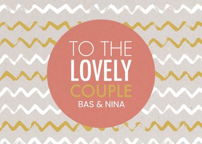 Paperclip | Huwelijkskaart | To the lovely couple