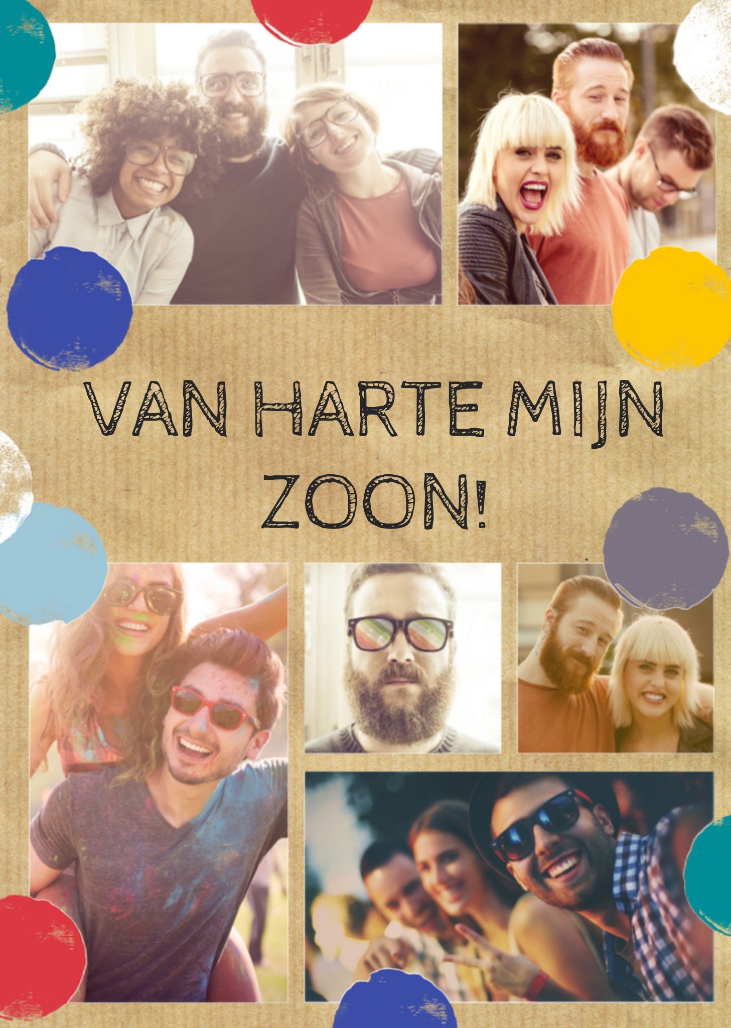 Greetz Verjaardagskaart Van harte fotokaart Standard Card