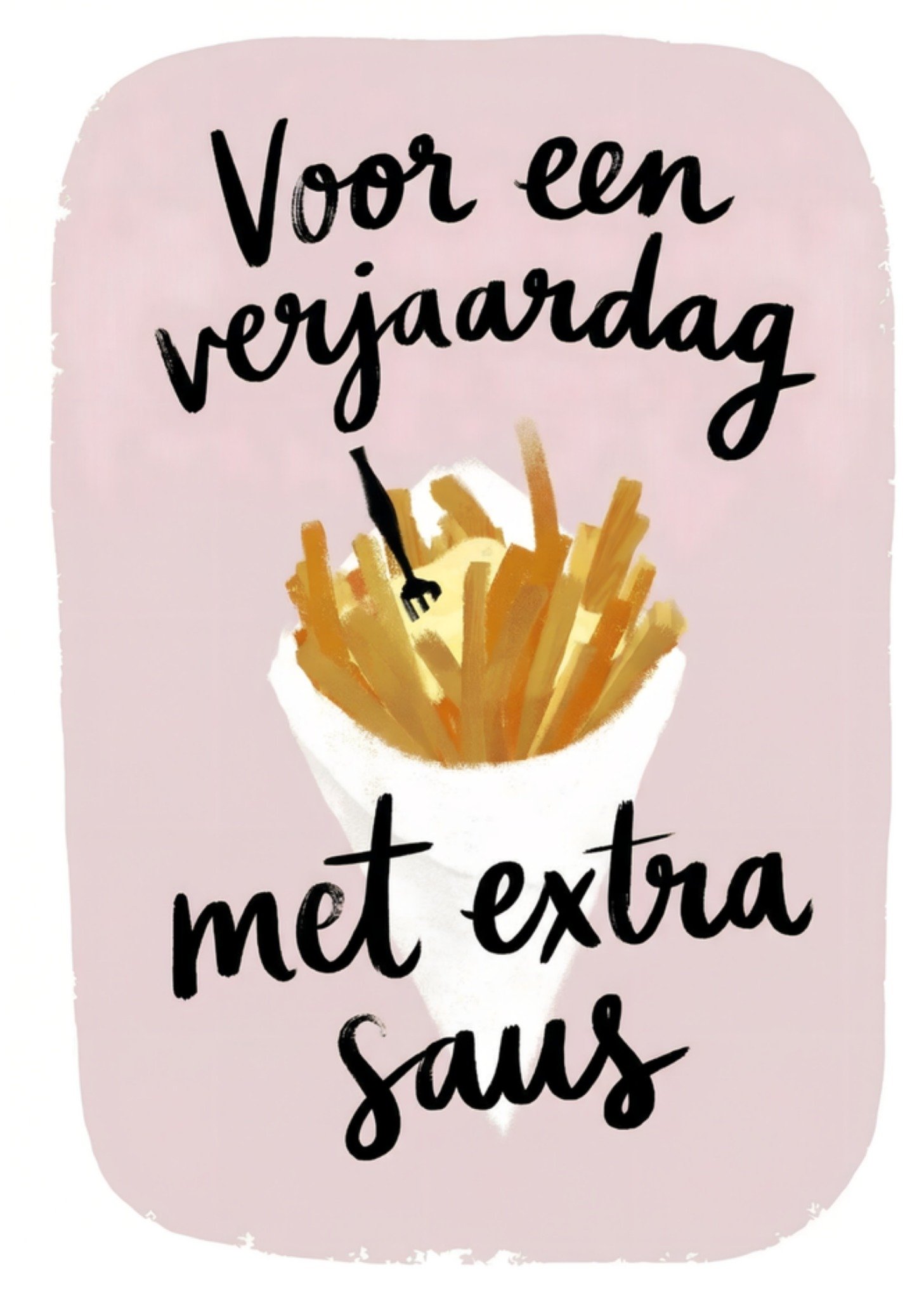 Verjaardagskaart Voor een verjaardag met extra saus Greetz