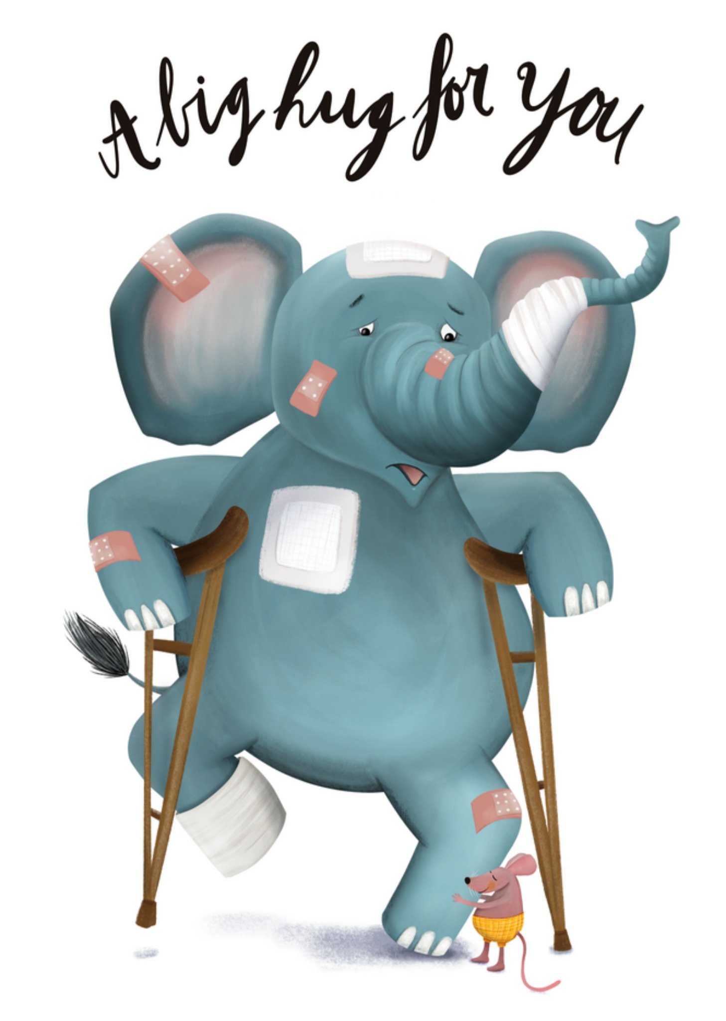 Patricia Hooning Beterschapskaart Olifant Kaart Fishuals