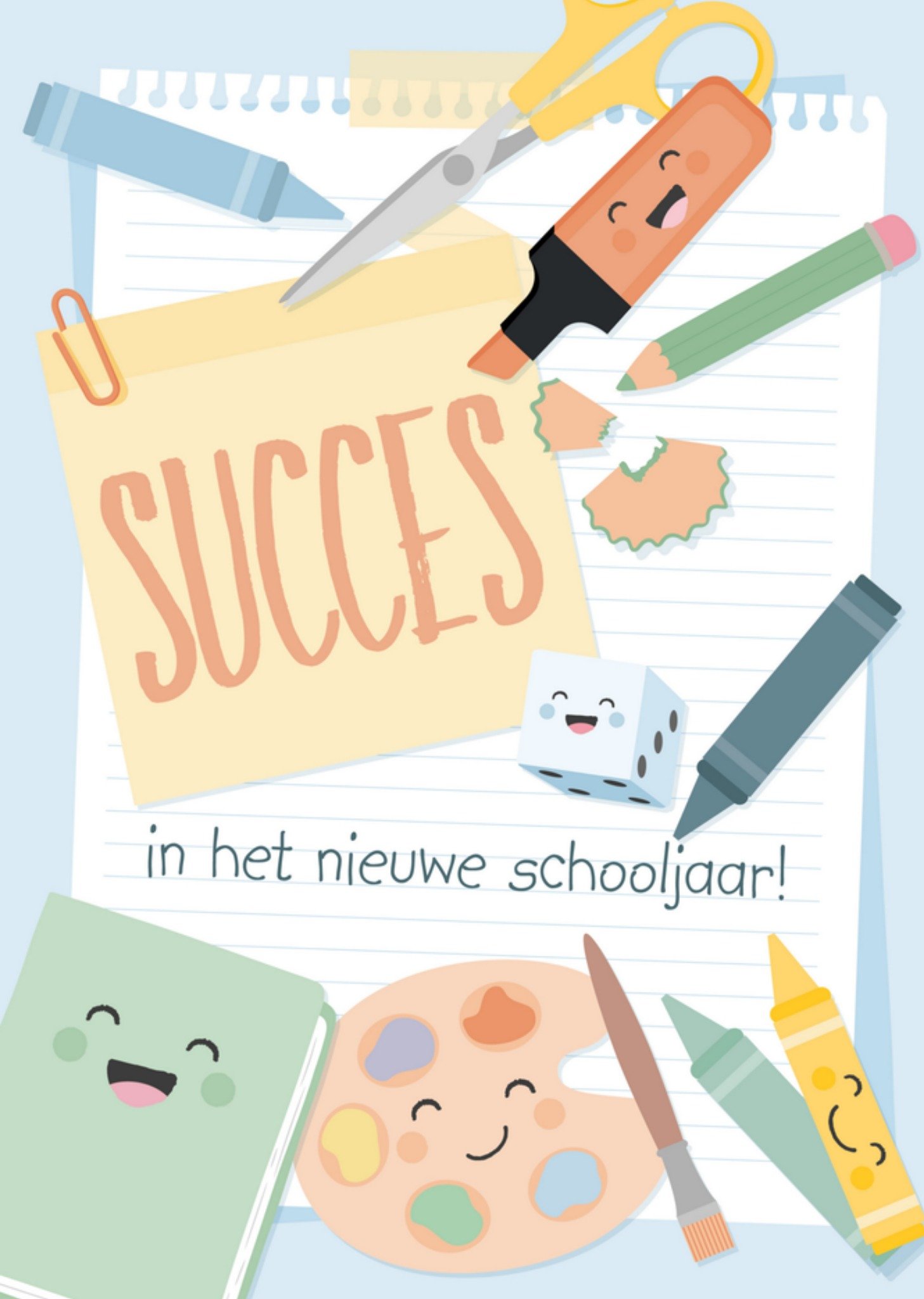 Back to school succes Kaart Tante Kaartje