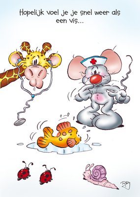 Doodles | Beterschapskaart | Vis