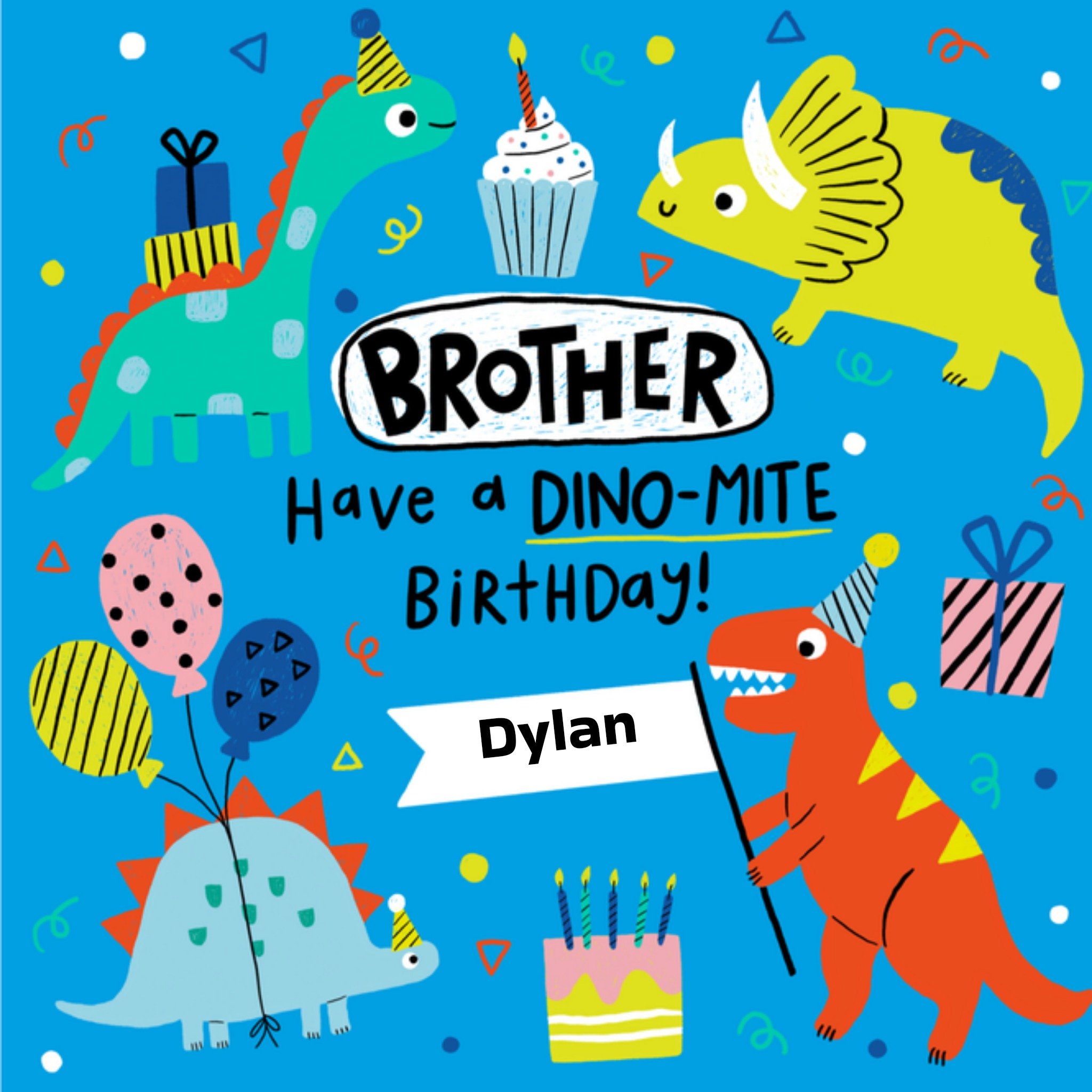 Greetz Verjaardagskaart Dino-mite birthday! Vierkant
