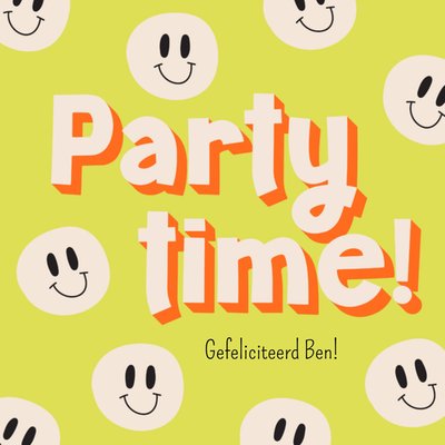 Greetz | Verjaardagskaart | Party time!