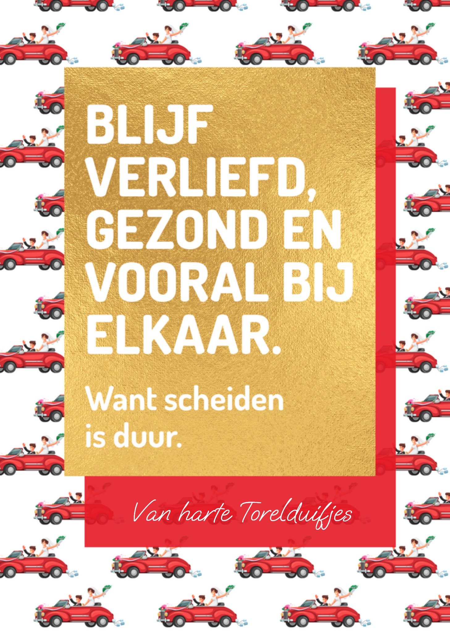 Huwelijkskaart Scheiden is duur Kaart Love Repeat