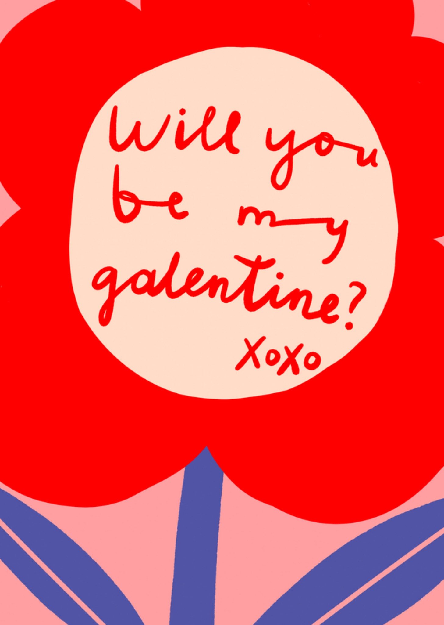 Gozde Valentijnskaart Will You Be My Galentine? Kaart Greetz