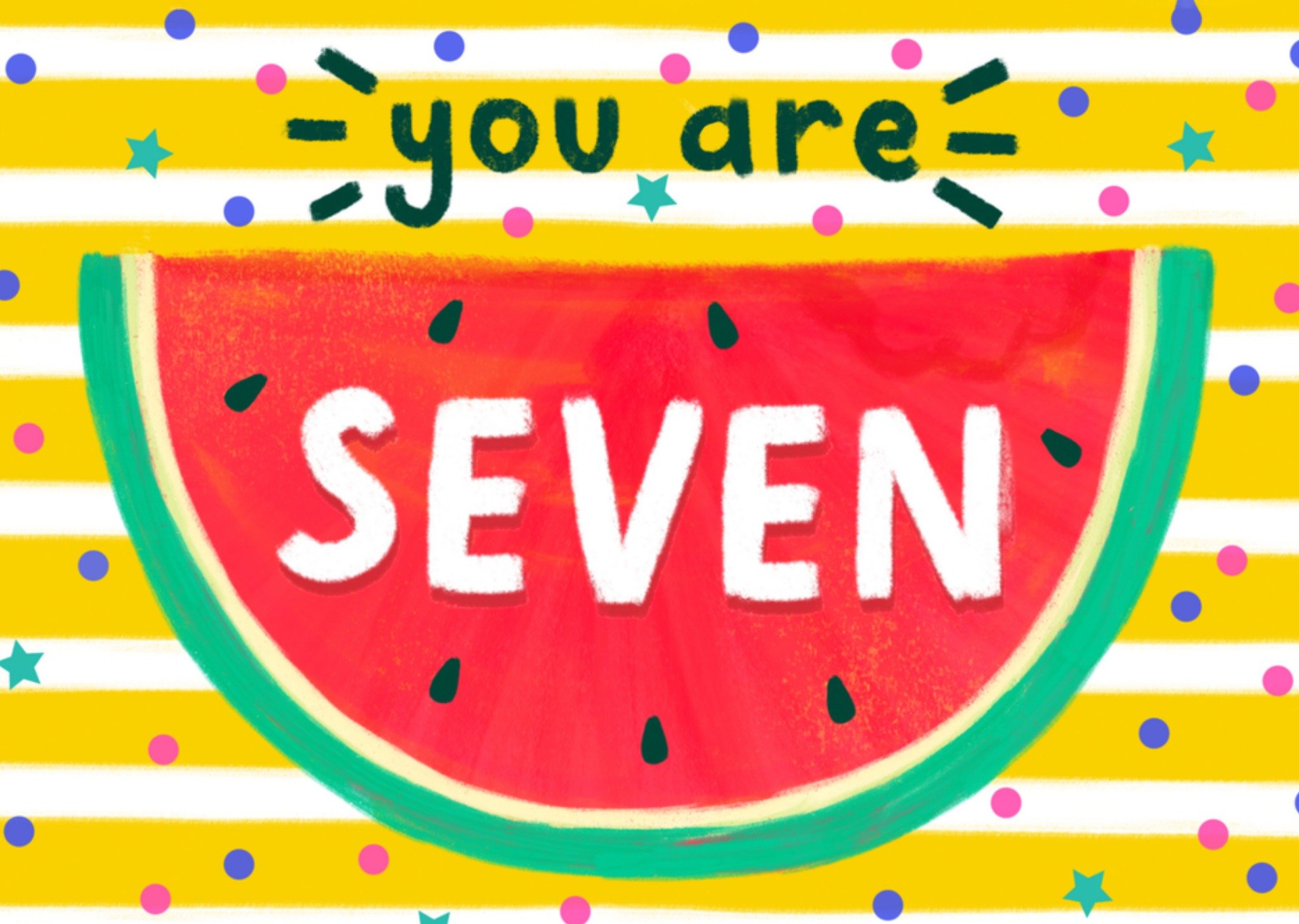 Verjaardag Kind Meloen Kaart Greetz