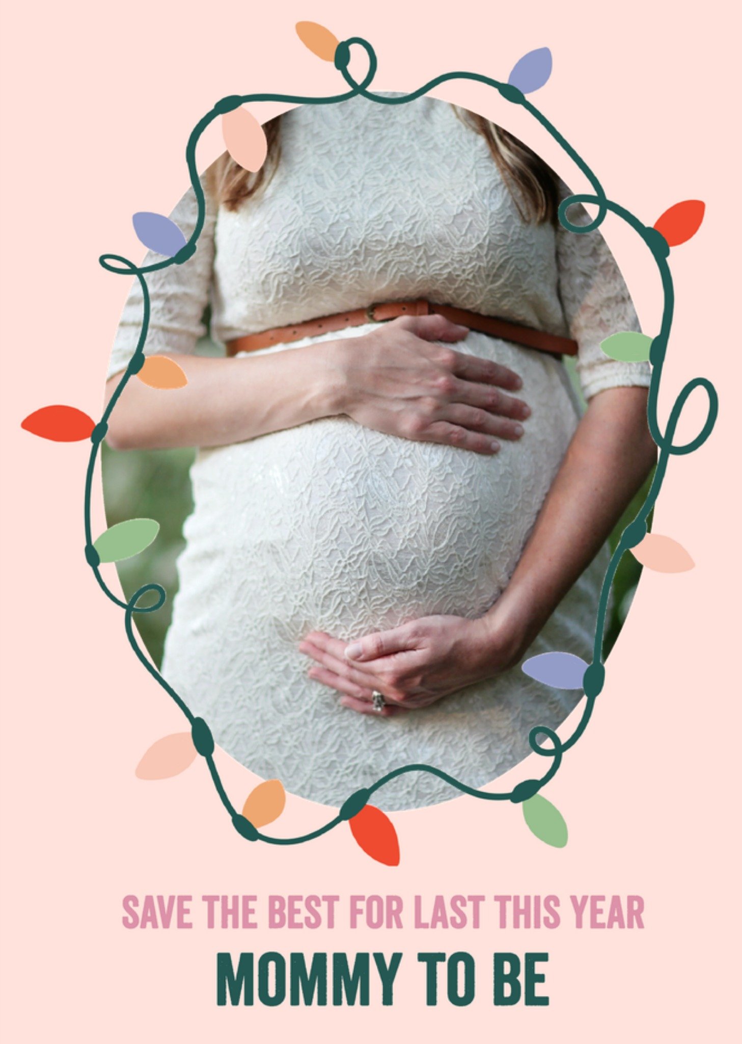 Kerstkaart Mommy to be Greetz