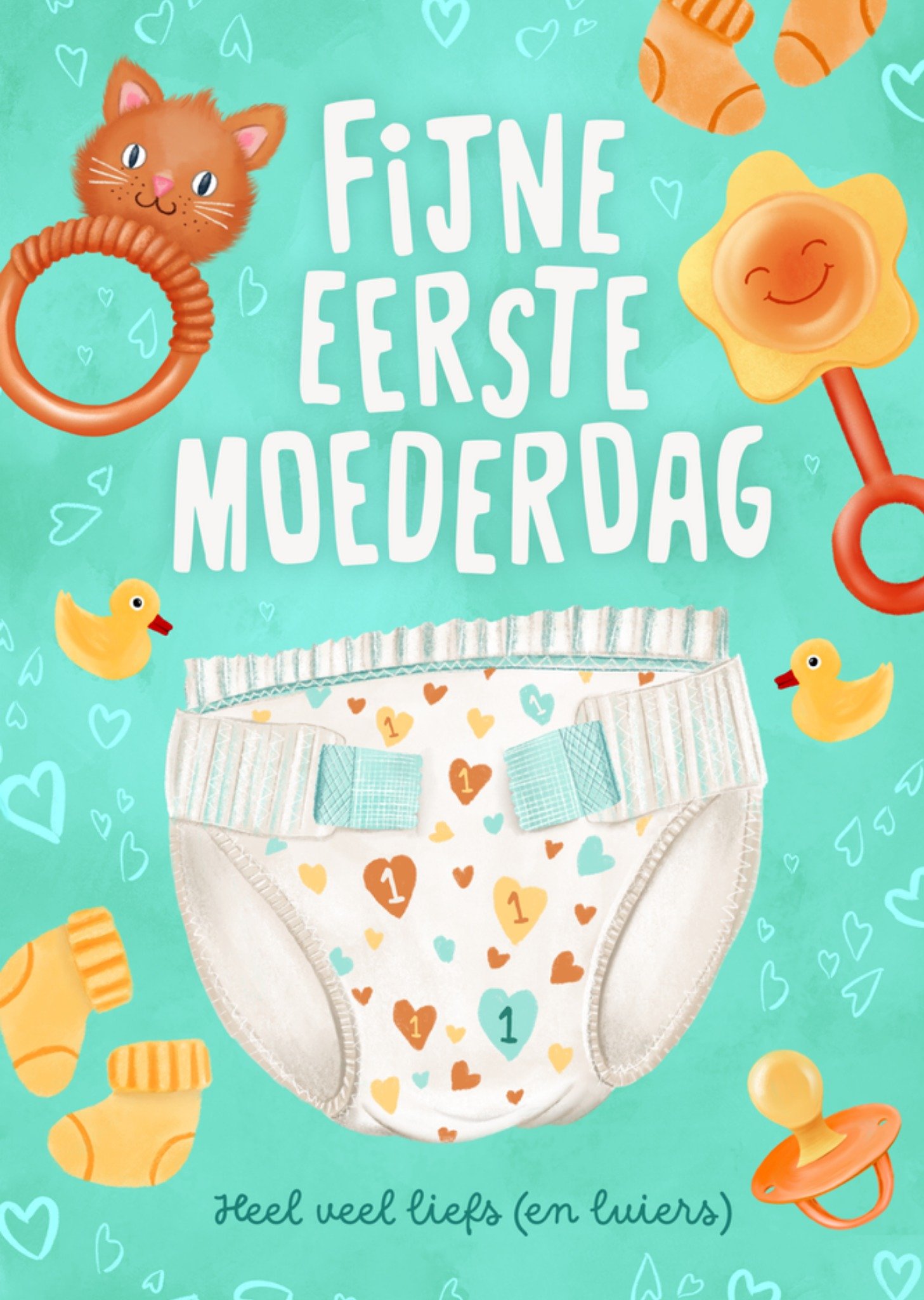 Moederdagkaart Fijne Eerste Moederdag Kaart Fishuals