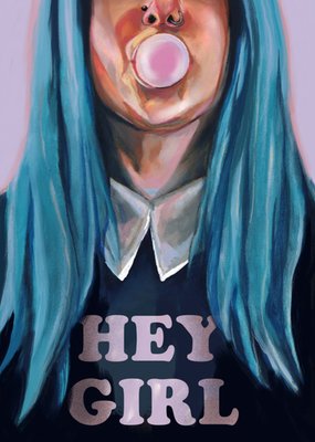 Drunk Girl Designs | Zomaar kaart | Hey Girl