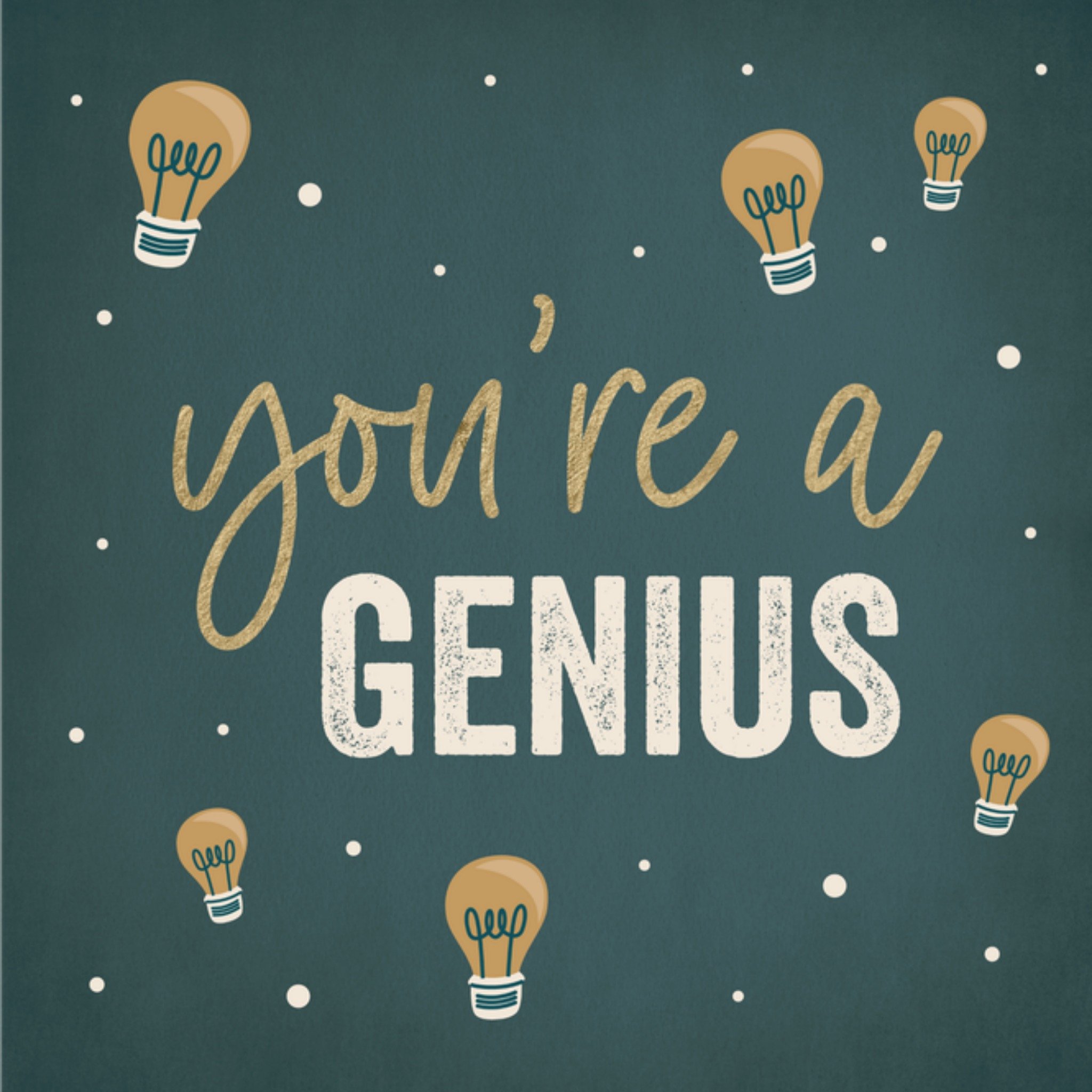 Papercute Geslaagd kaart Genius Vierkant