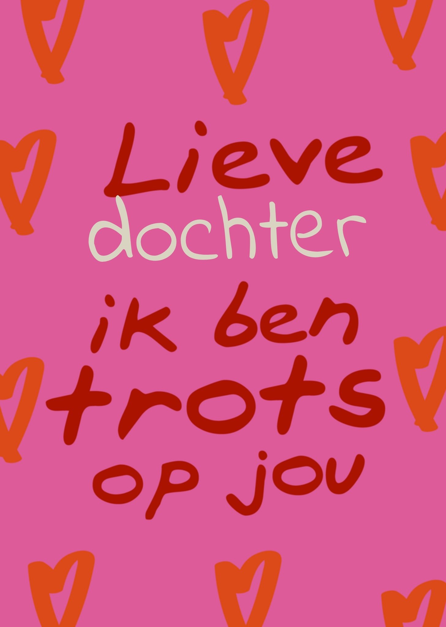 Valentijnskaart Lieve dochter Kaart Greetz