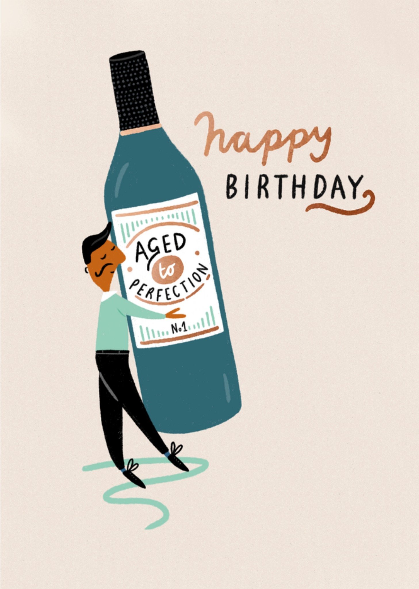 Bold Moves Verjaardagskaart wijn Kaart Hotchpotch