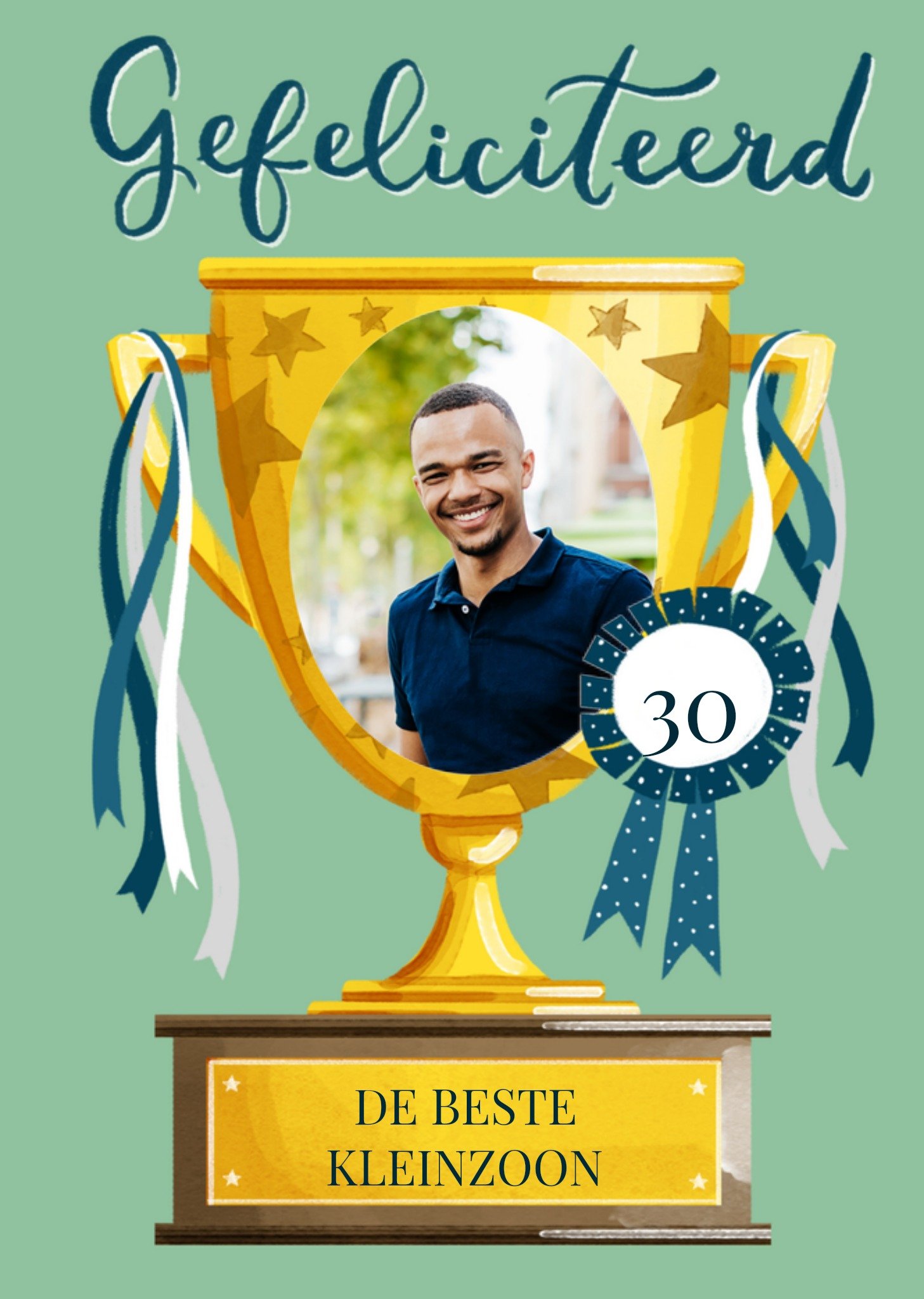 Verjaardagskaart met foto 30 jaar Kaart Making Meadows