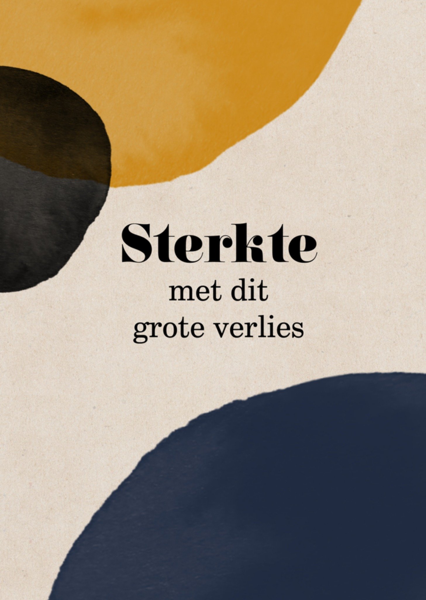 Greetz Condoleancekaart sterkte verlies Standard Card
