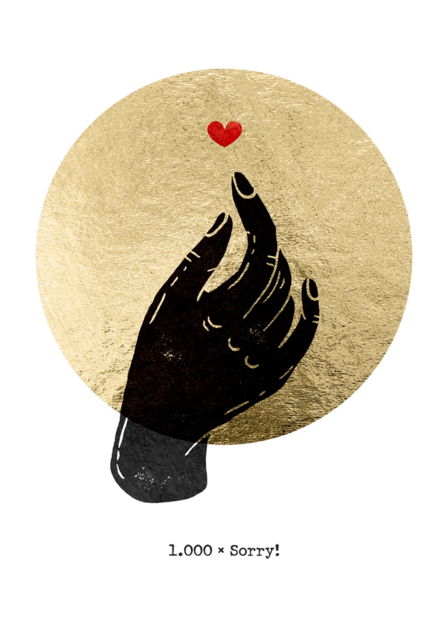 Sorry kaart Kleine hart Kaart Bright Spot