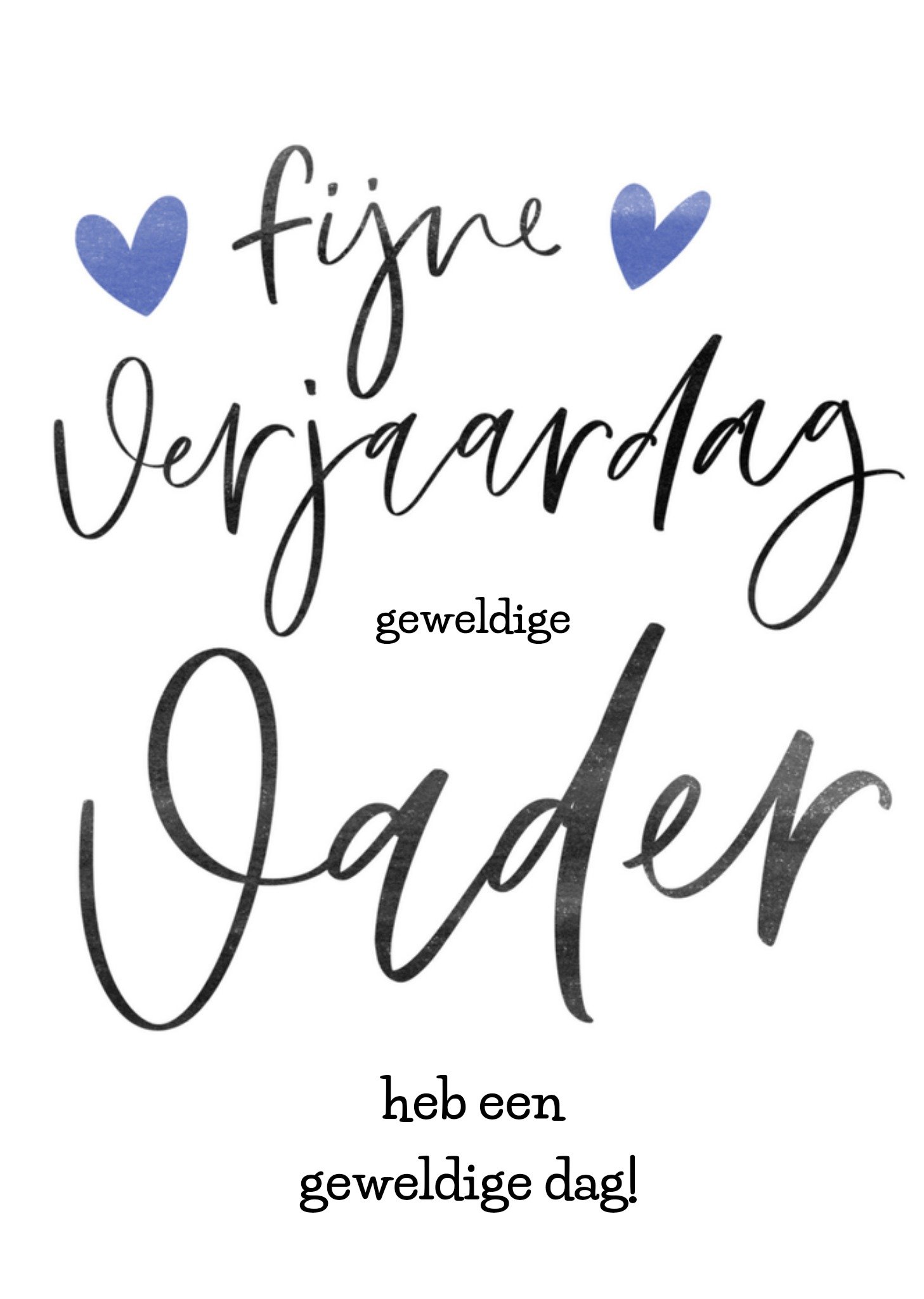 Letters by Julia Verjaardagskaart vader Kaart Letters By Julia
