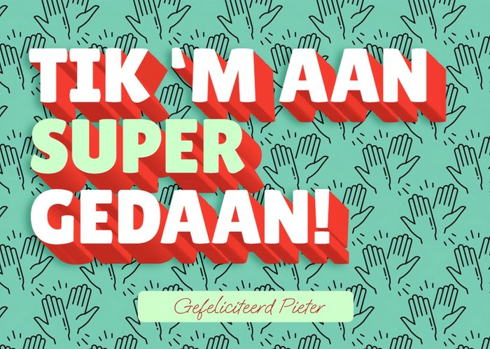 Love Repeat | Geslaagd kaart | Gefeliciteerd | Super gedaan