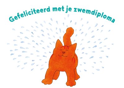 Dikkie Dik | Zwemdiploma kaart | Kat