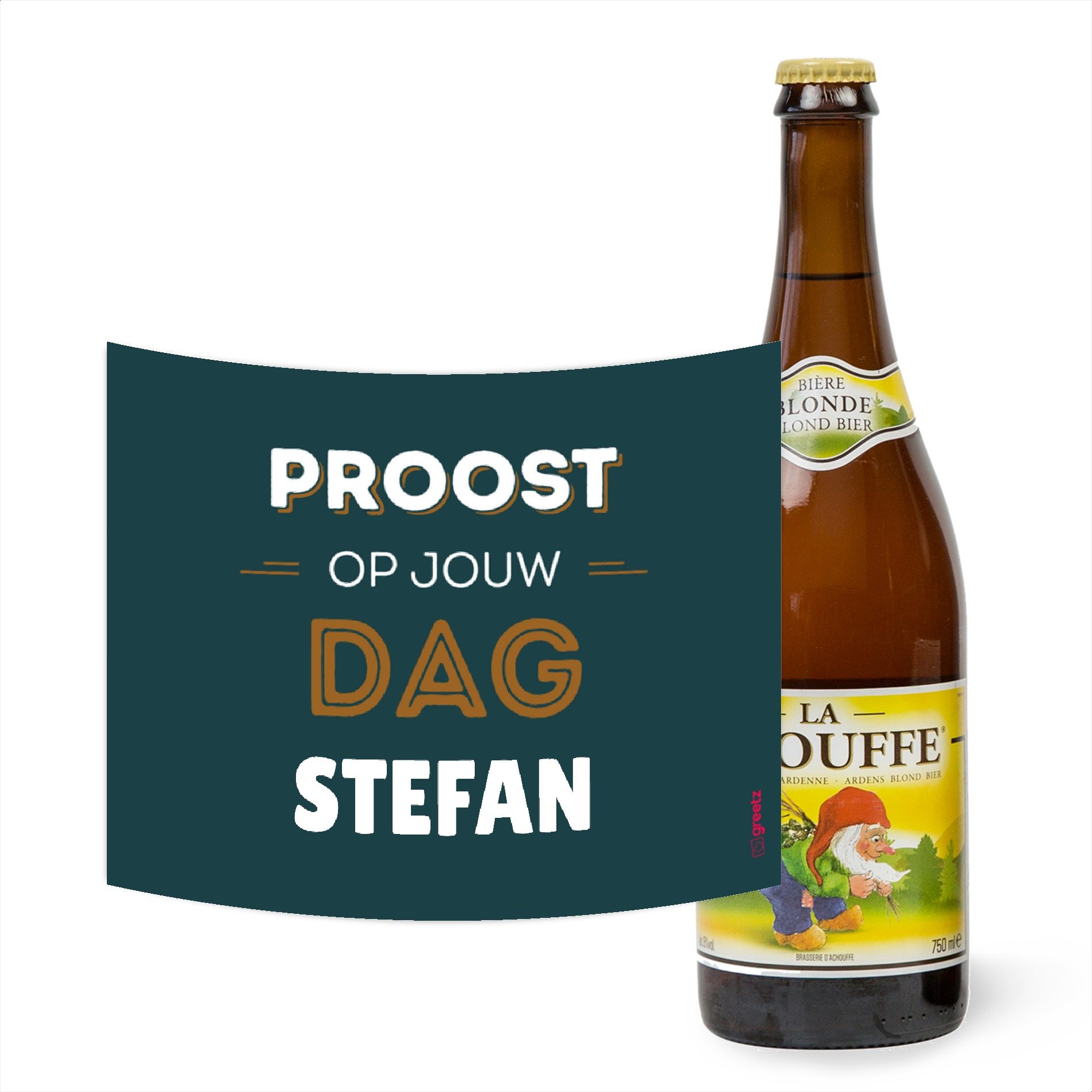 La Chouffe | 750 ml | Proost met eigen naam