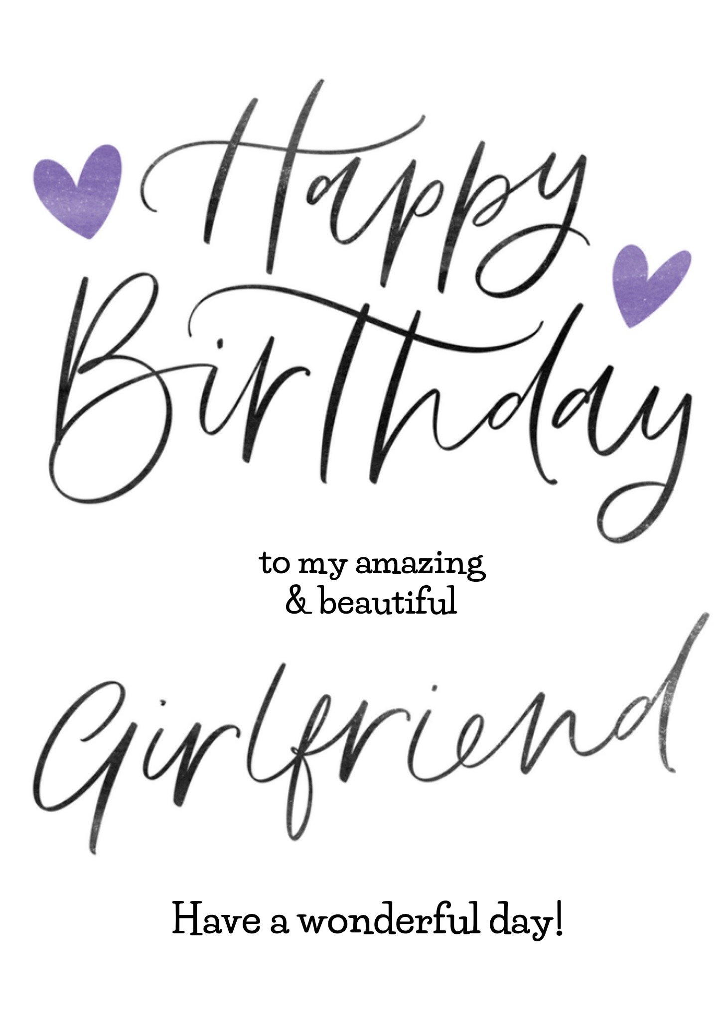 Letters by Julia Verjaardagskaart vriendin Kaart Letters By Julia