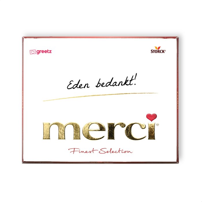 Merci | Bedankt met eigen naam | 250g