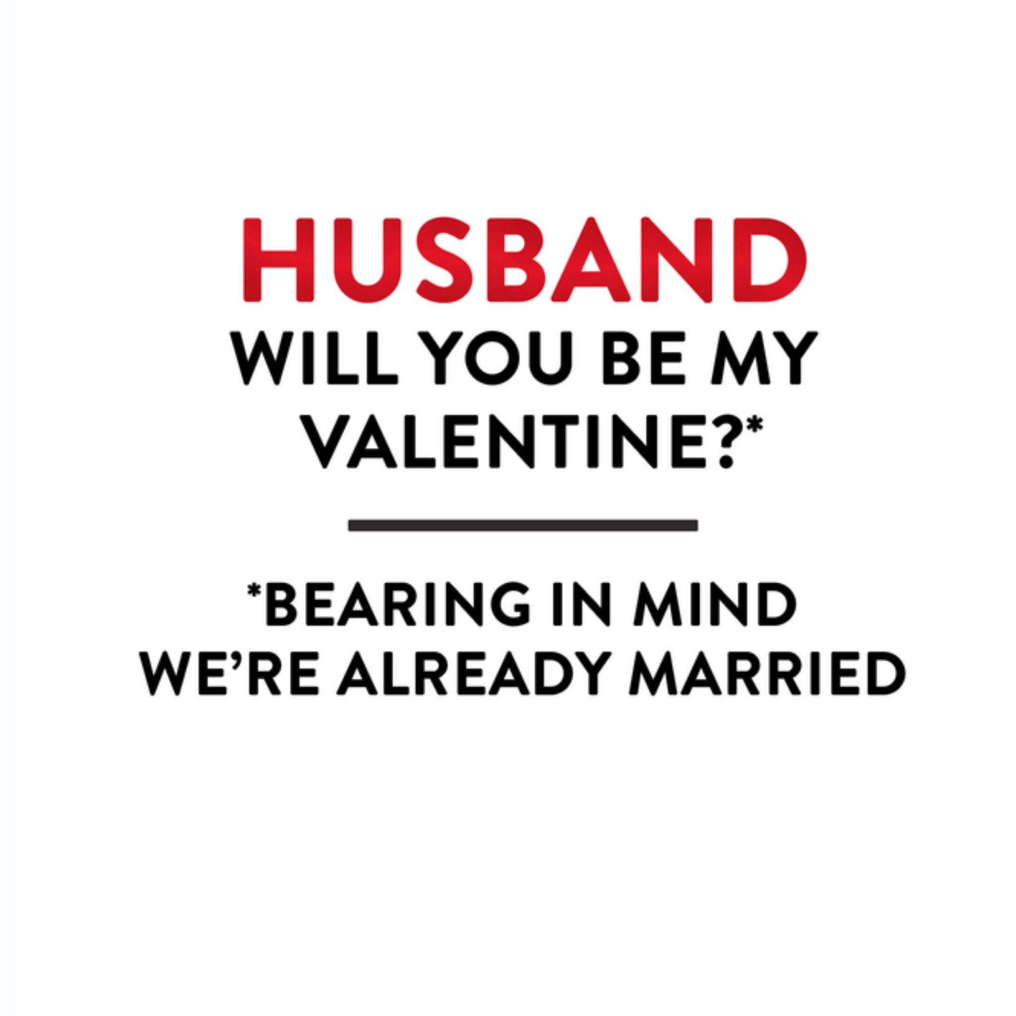Greetz UK Greetings Valentijnskaart Husband Vierkant