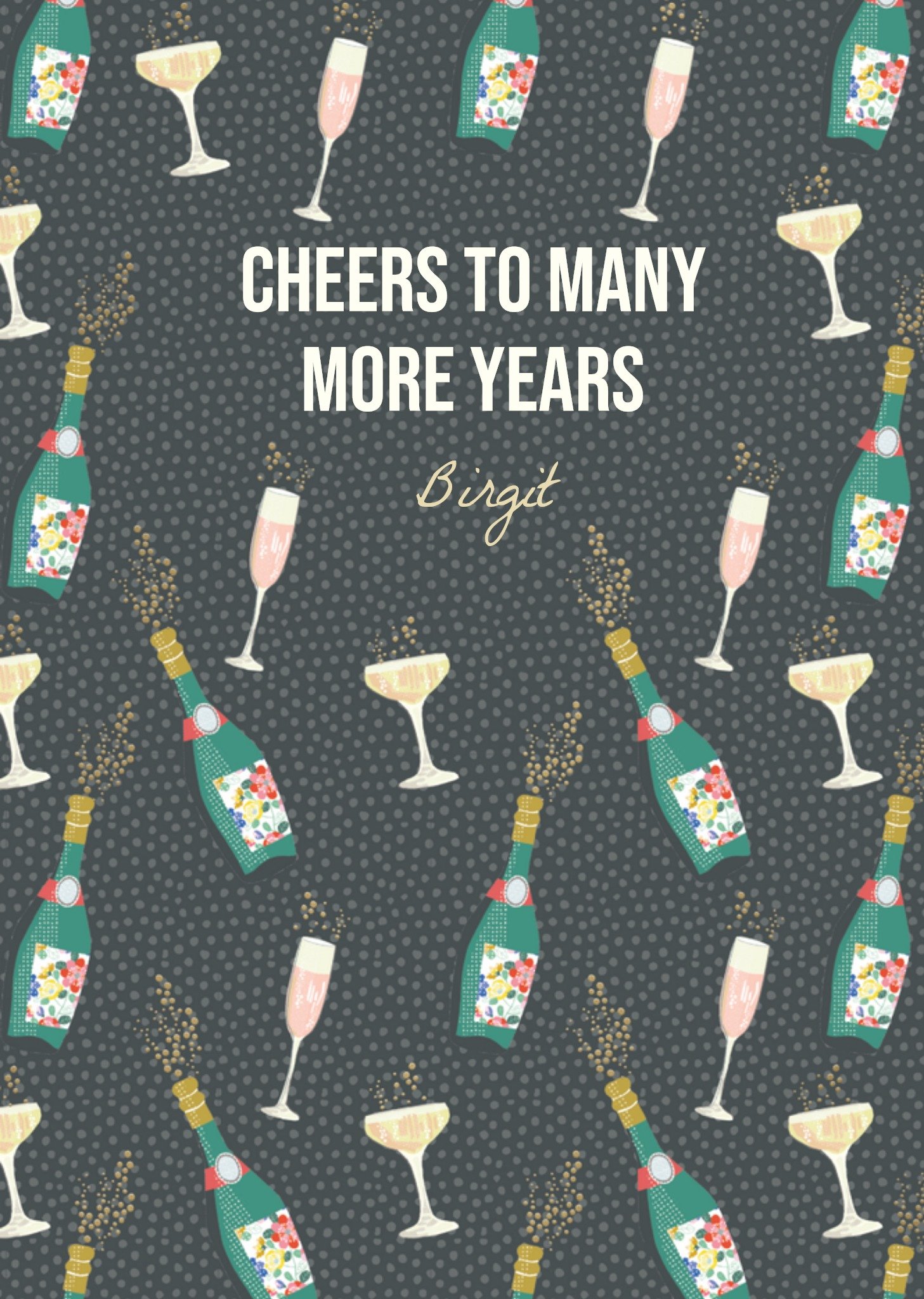 Verjaardagskaart Flessen Kaart TMS