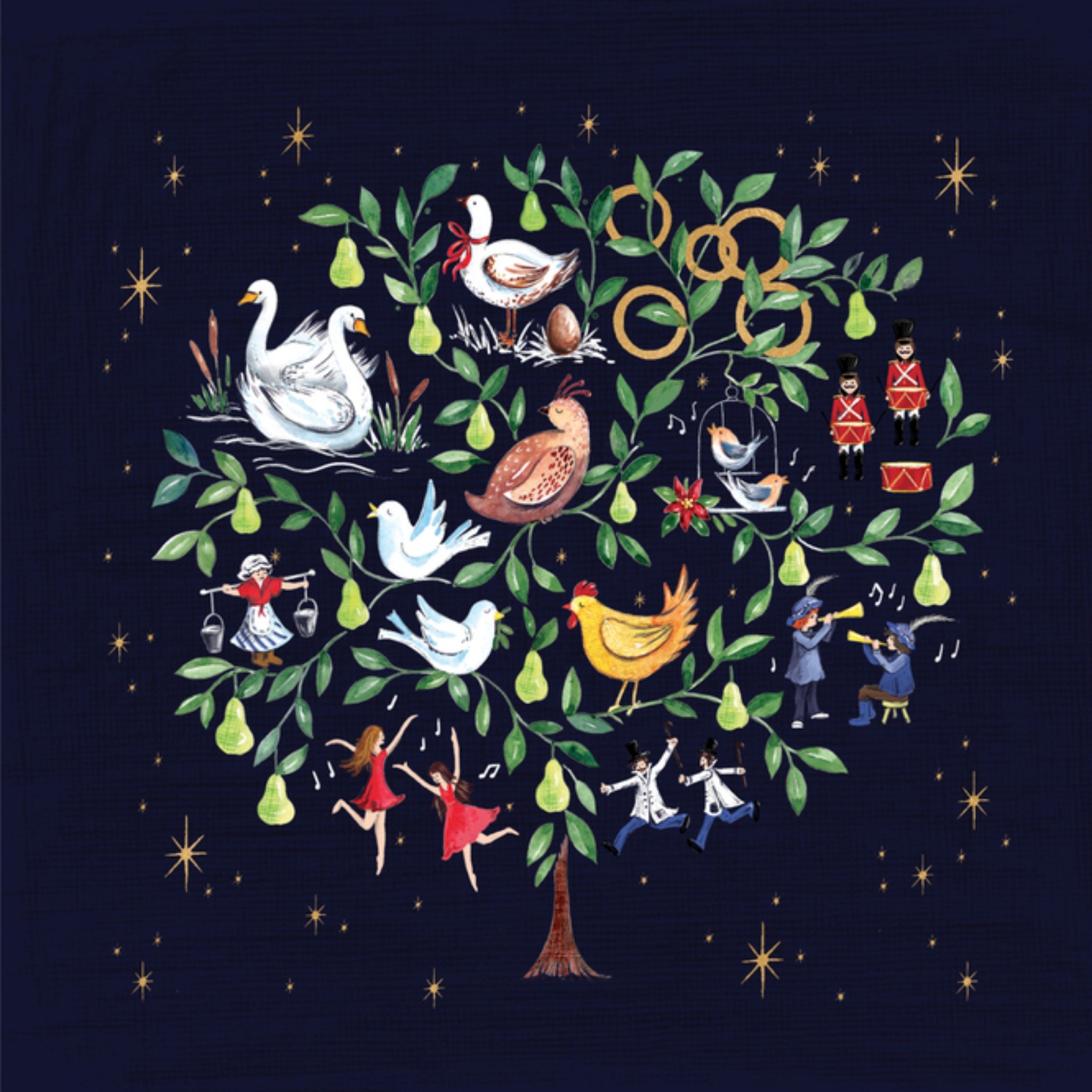 Kerstkaart Boom UK Greetings