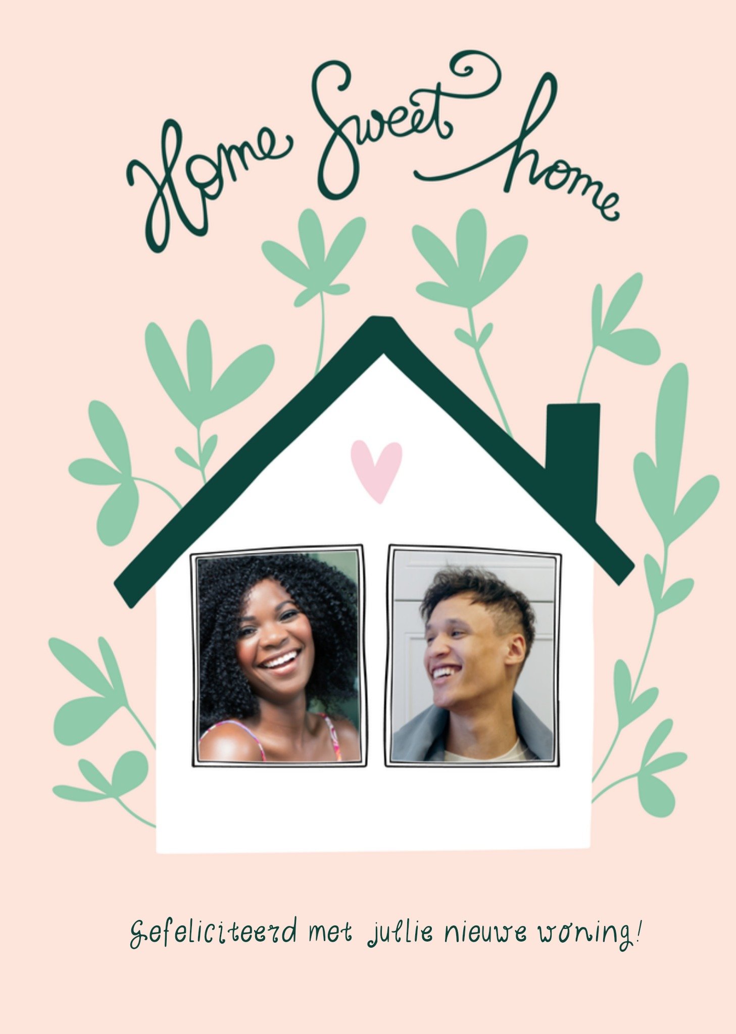 Nieuwe Woning kaart Home sweet home Kaart Funny Side Up