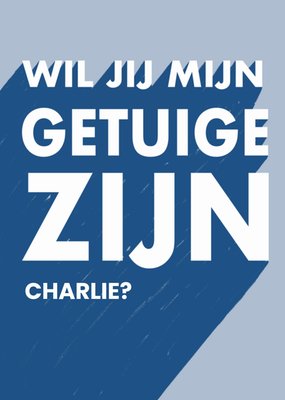 Greetz | Huwelijkskaart | getuige | met naam