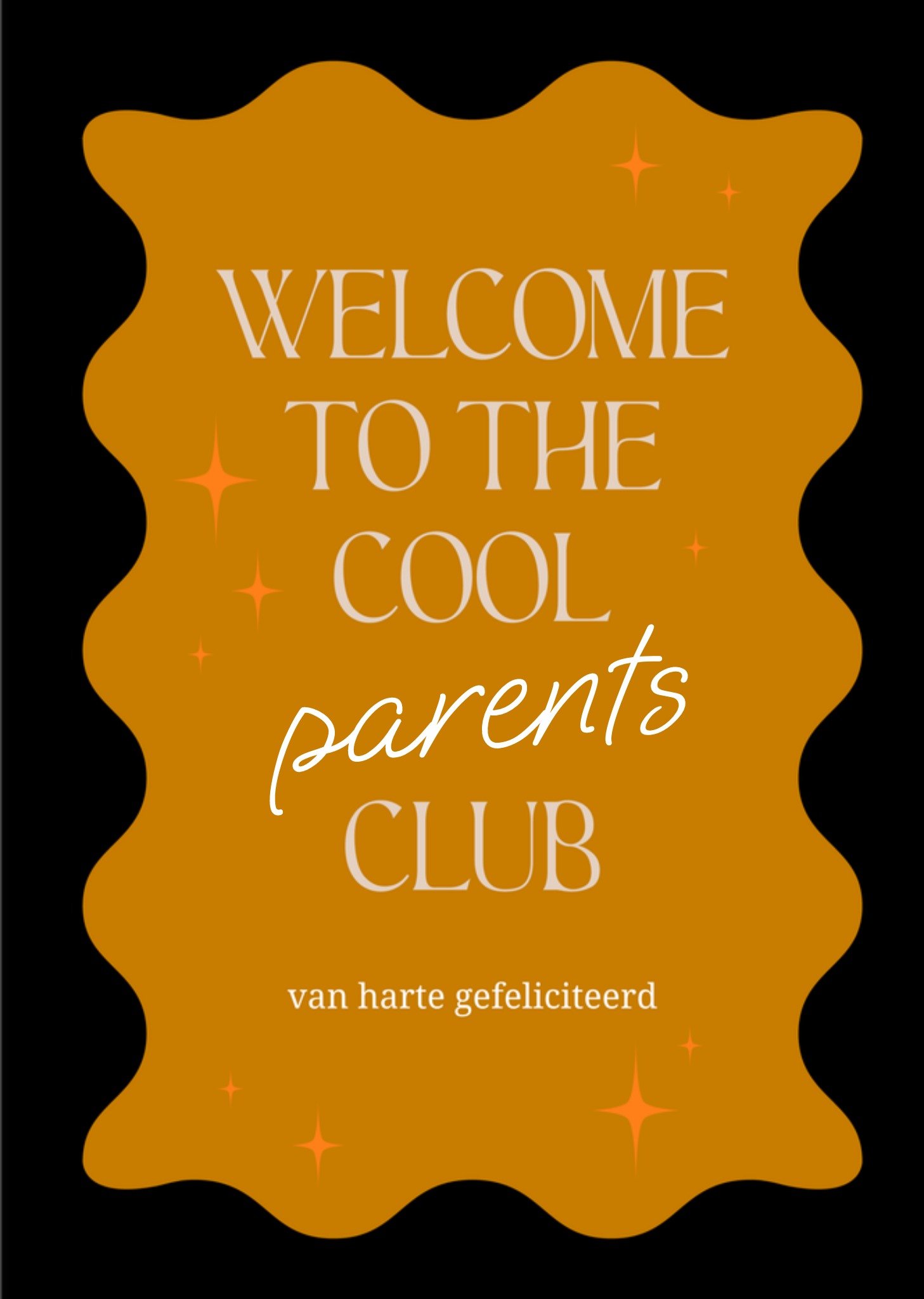 Greetz Geboortekaart Cool parents club Standard Card