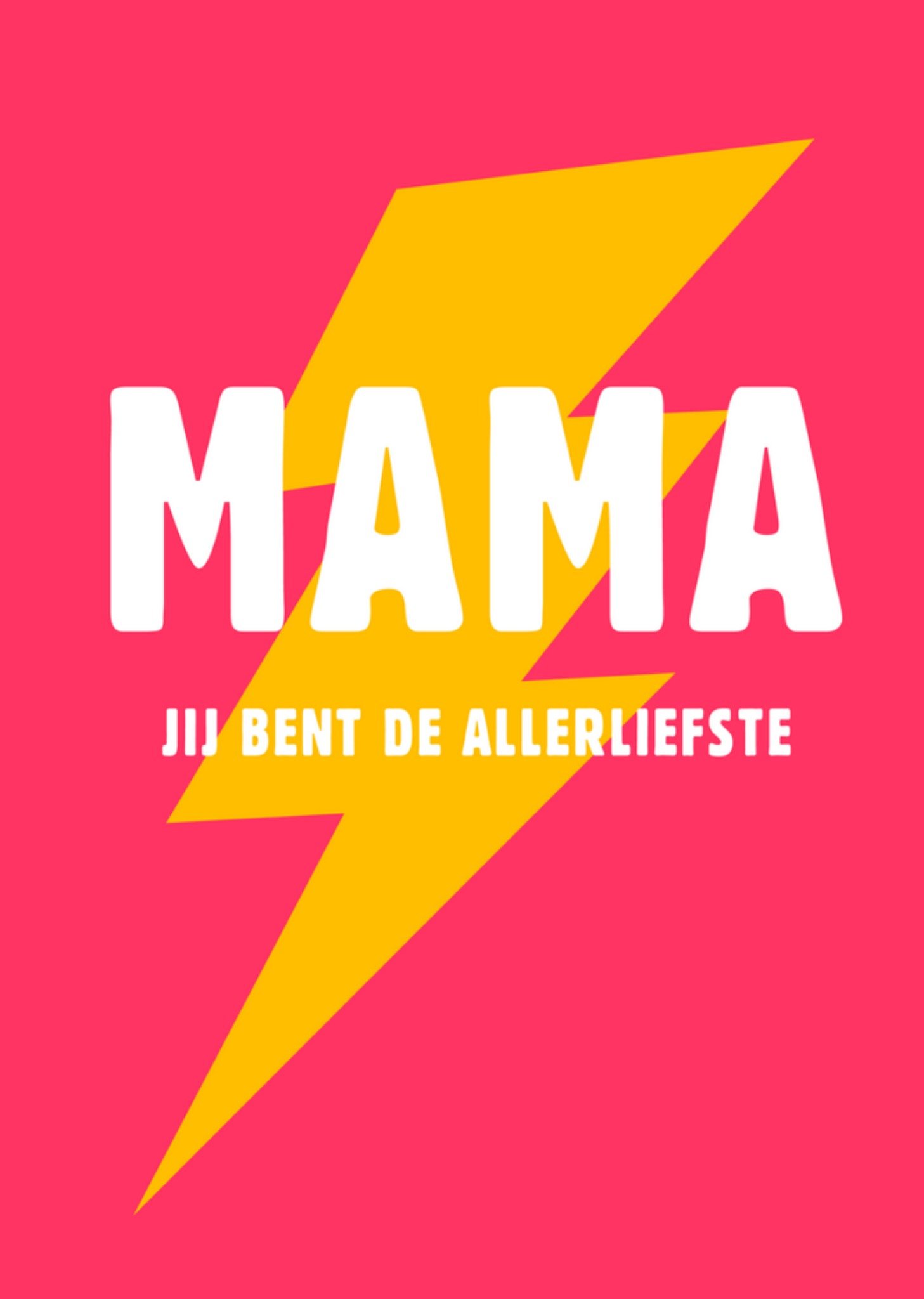 Moederdagkaart bliksem Greetz