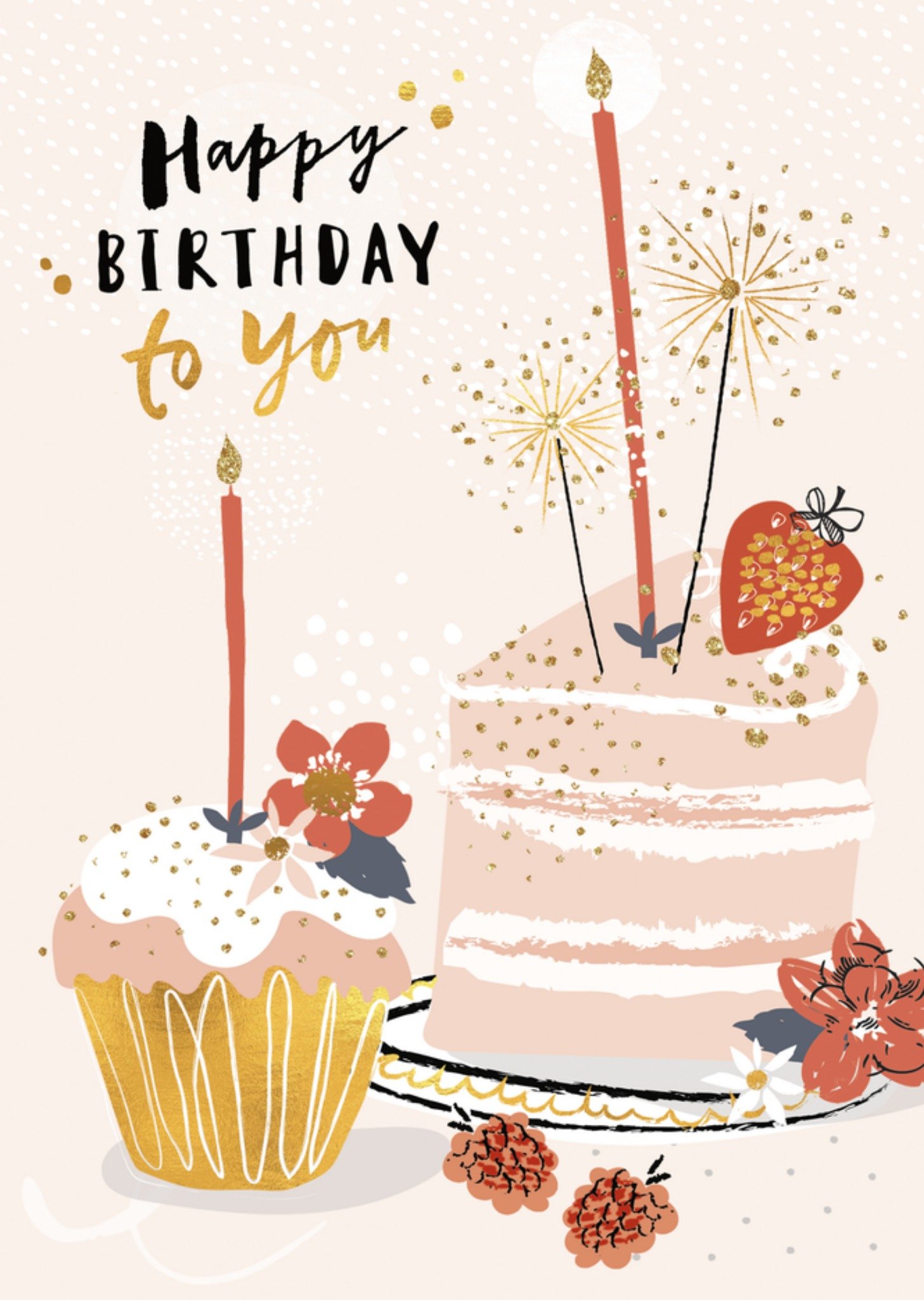 Verjaardagskaart Taartjes Kaart UK Greetings