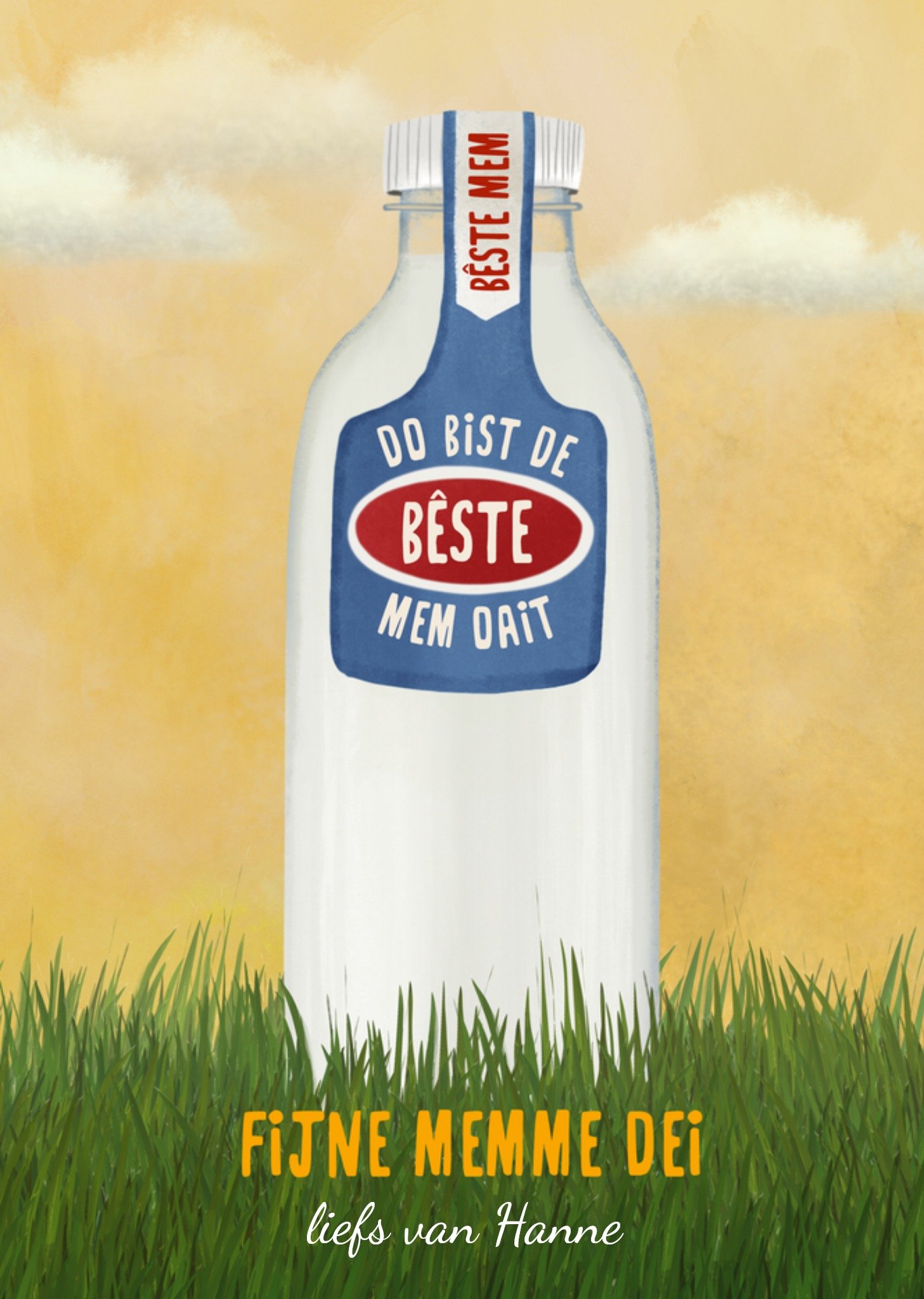 Moederdagkaart do bist de beste mem oait Kaart Fishuals