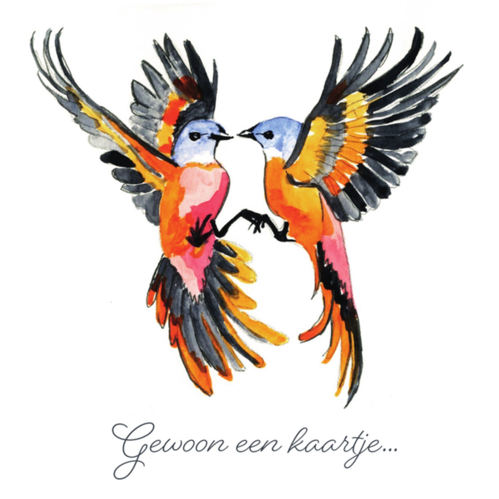 Greetz Zomaarkaart vogels Vierkant