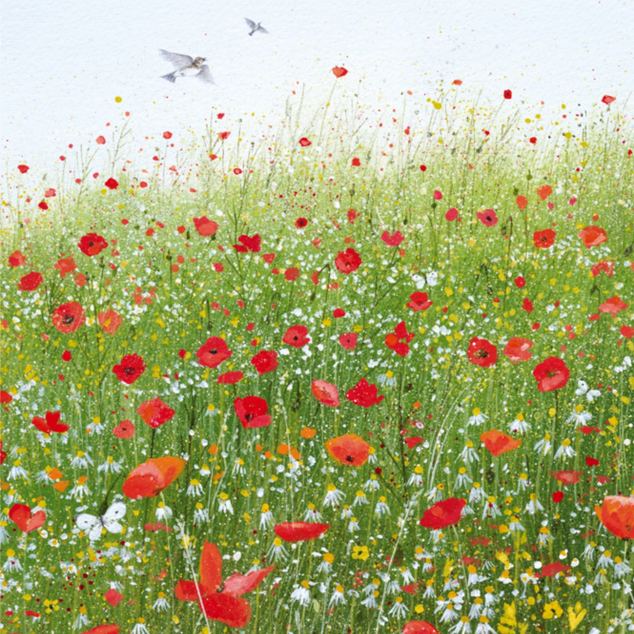 Verjaardagskaart bloemen Vierkante Kaart Paperlink