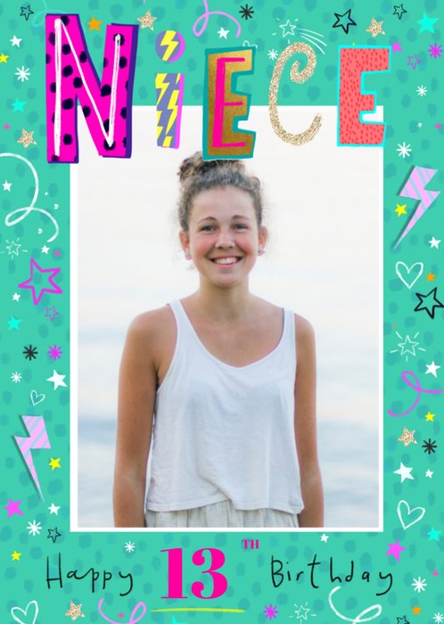 Greetz | Verjaardagskaart | Niece happy 13th