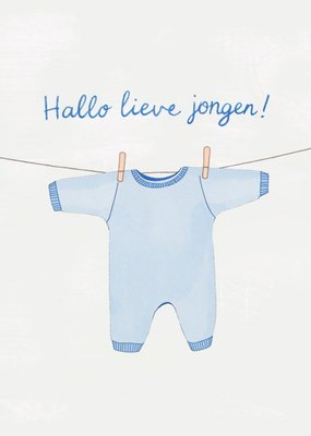Greetz | Geboortekaart | Hallo lief jongen!