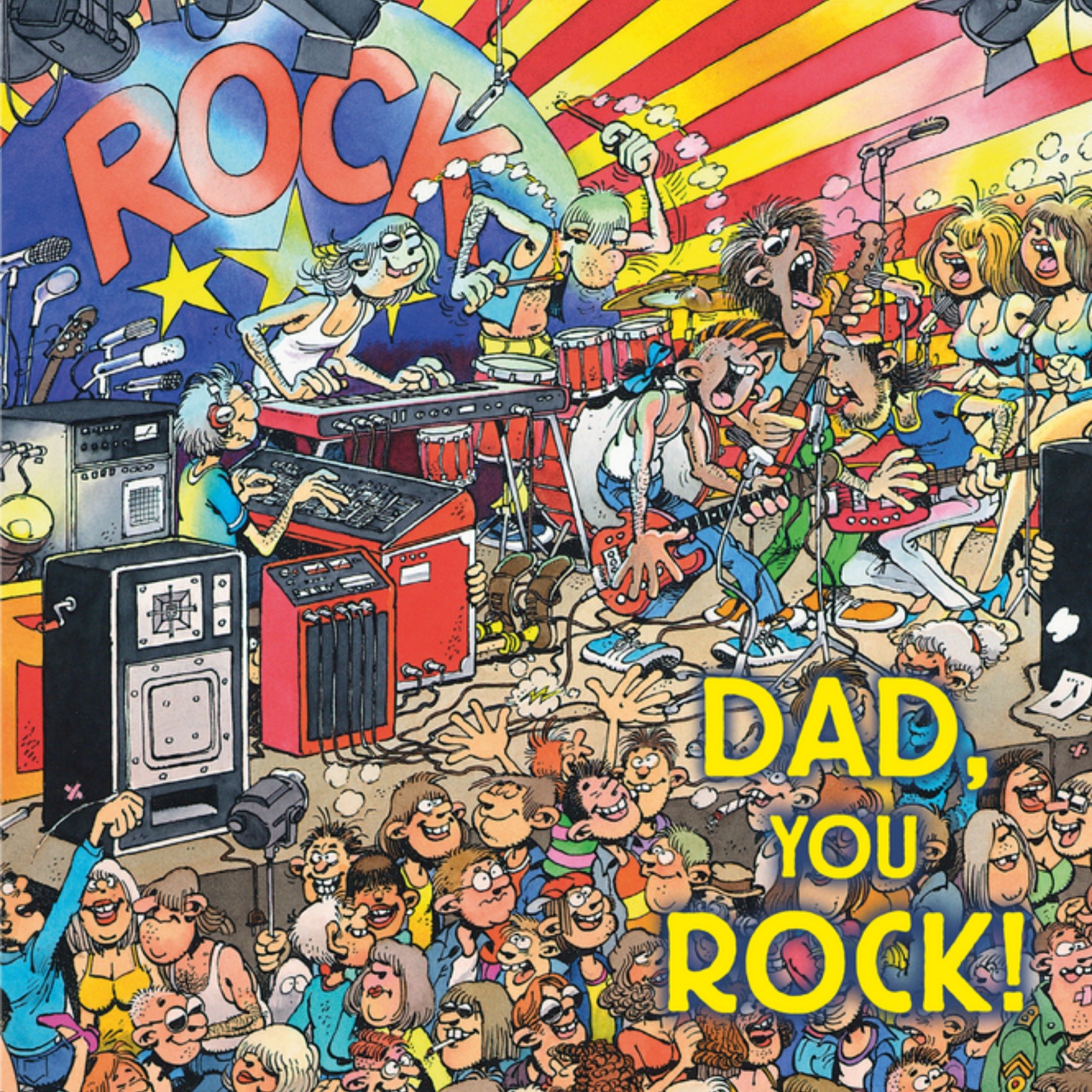 Jan van Haasteren - Vaderdagkaart - dad you rock