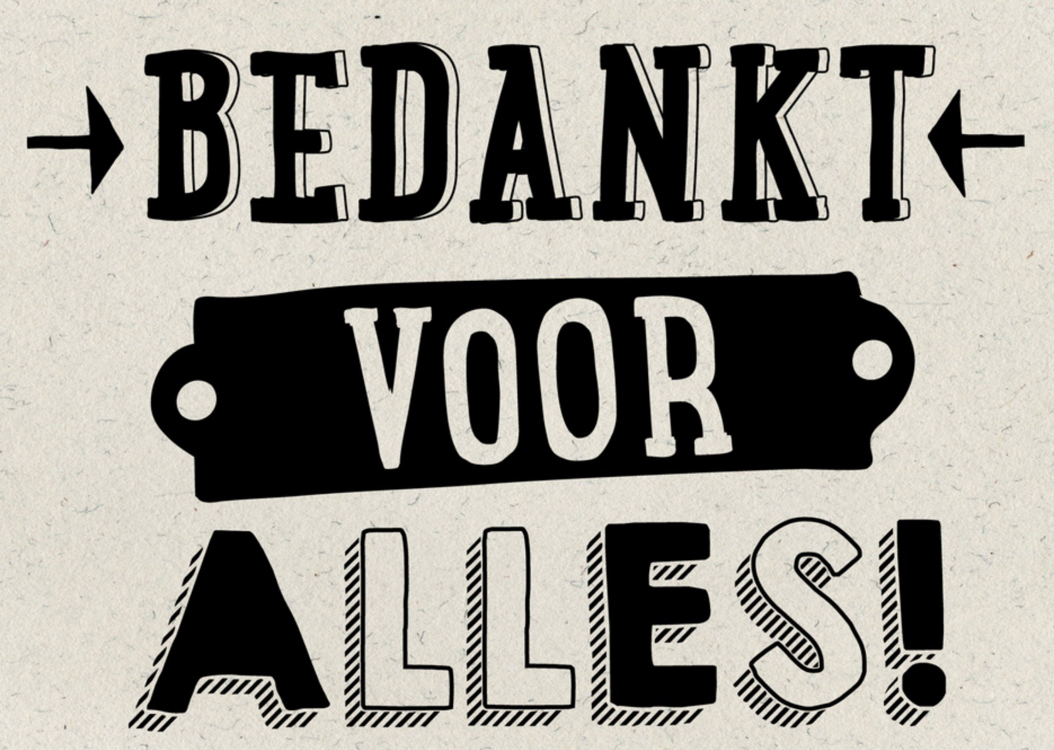 Bedankt voor alles Kaart Greetz