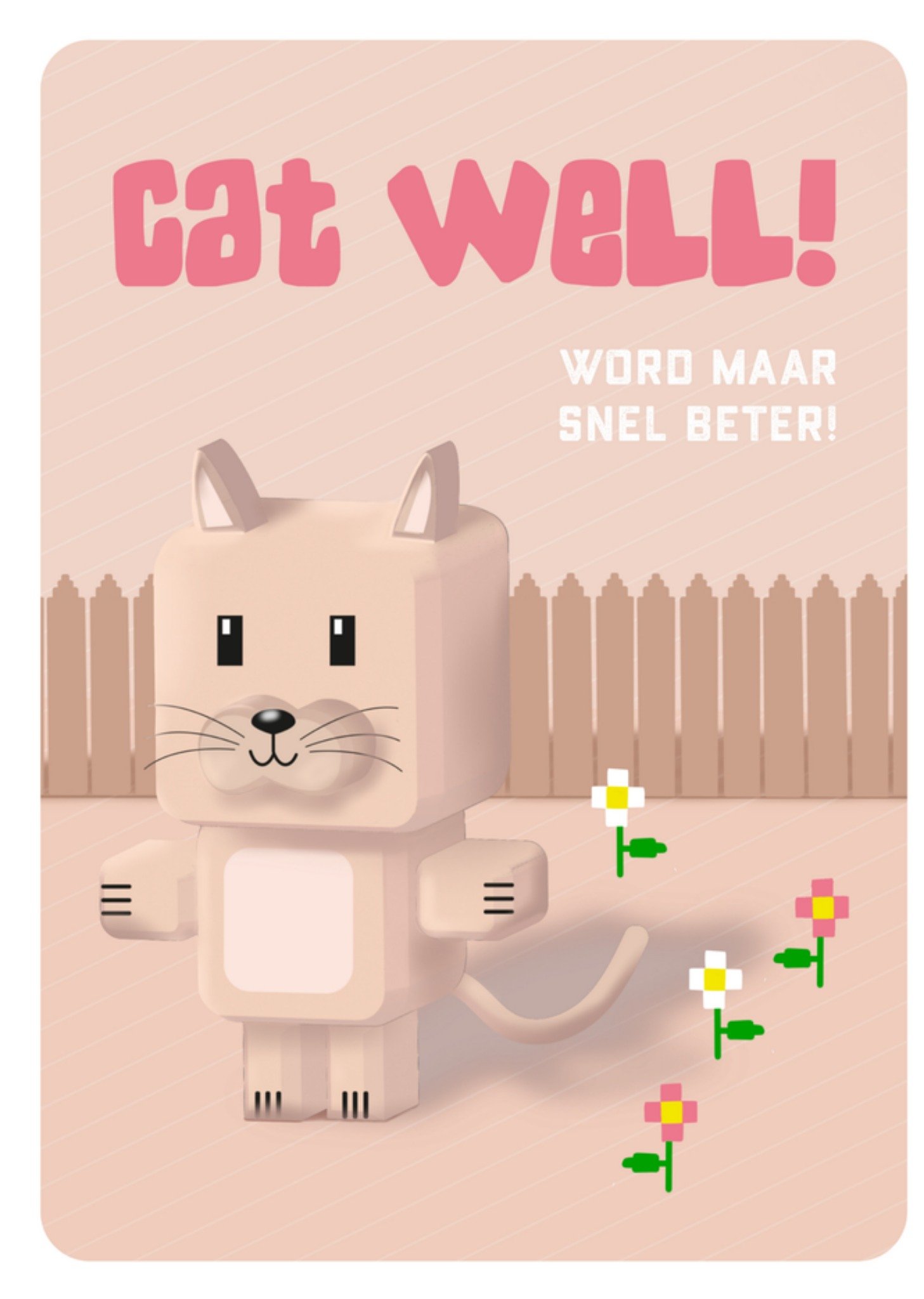 Beterschapskaart kat Kaart Greetz