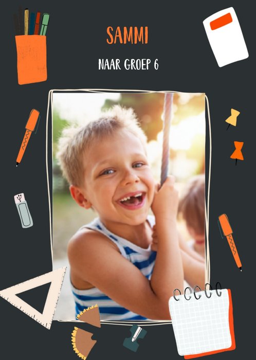 Greetz | Back to school | fotokaart met naam