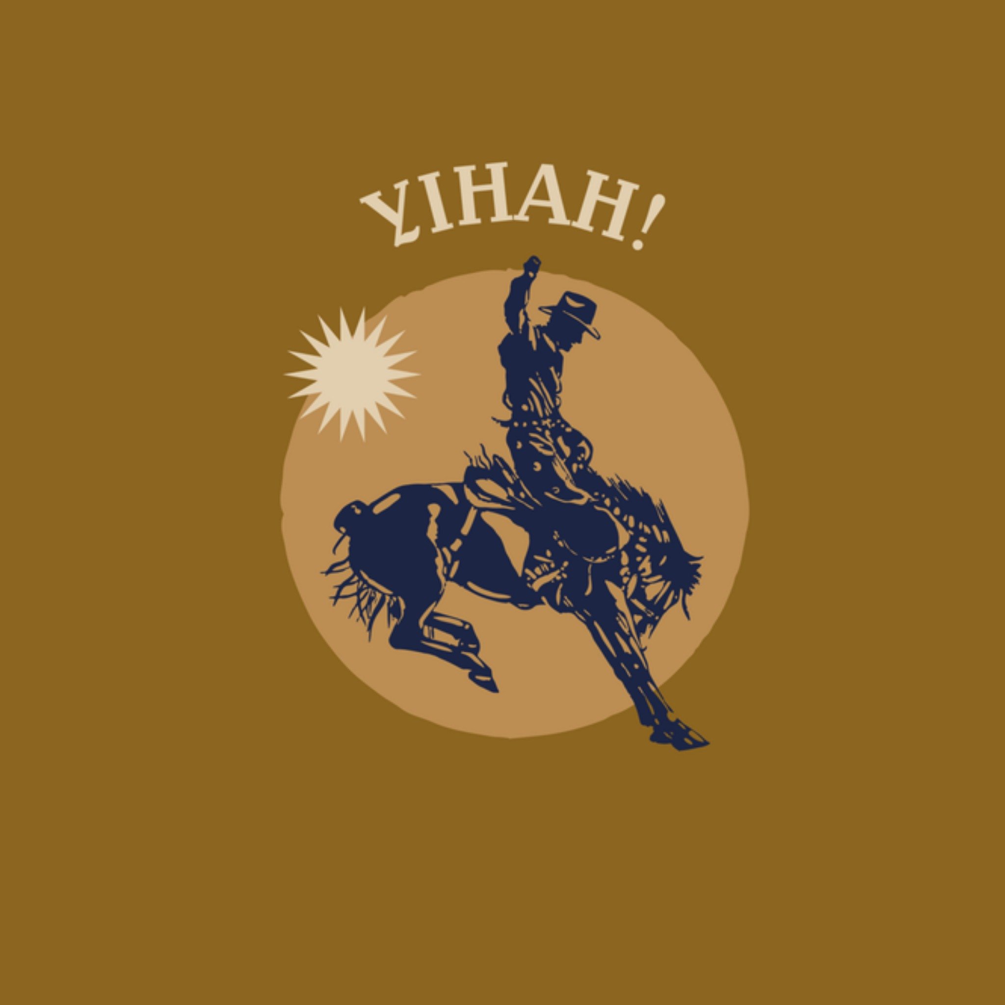 Greetz Verjaardagskaart paard western Vierkant